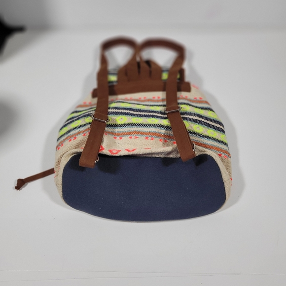 Old East Main Co. Mini Backpack Boho Aztec Western Style Multicolor 11”H x 10”L - Picture 5 of 10